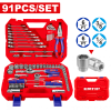 Trusa de scule si accesorii, 91 componente, cutie transport - EHTS00911, EMTOP