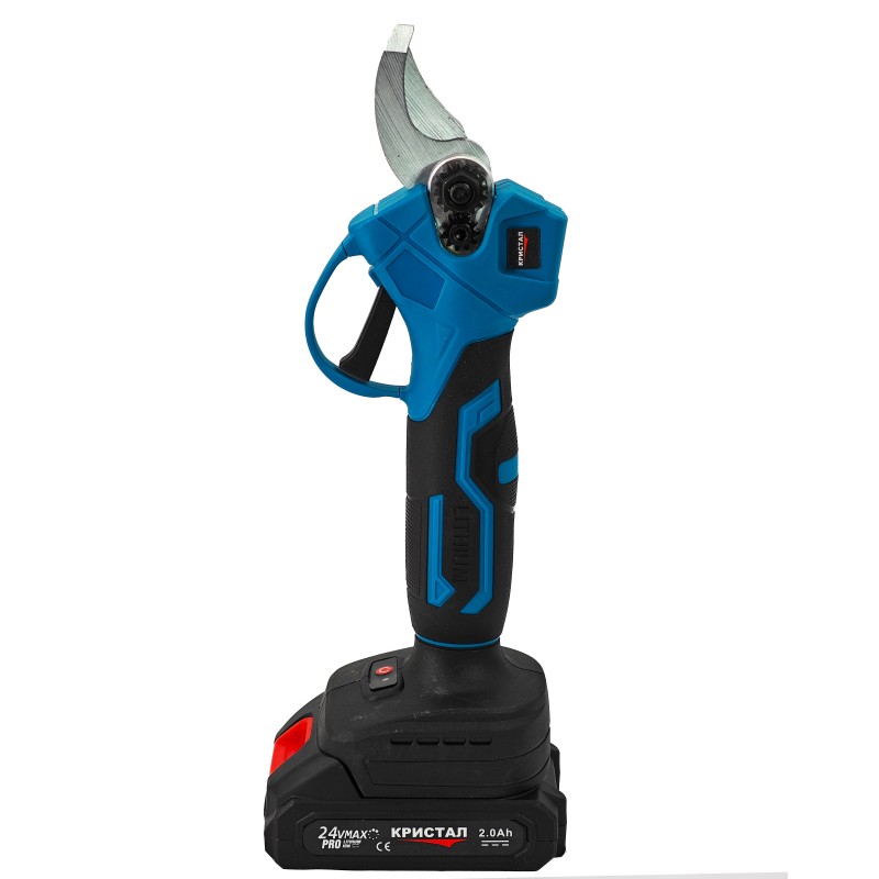 Set foarfeca  Mini drujba cu 2 acumulatori DDT-CRISTAL, incarcator, accesorii incluse, 24 V, 2 Ah