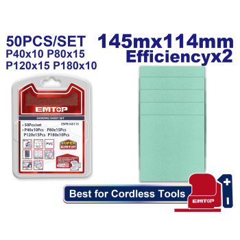 Set foi de slefuit, 145mmx114mm, 50 buc - ESPR145115, EMTOP