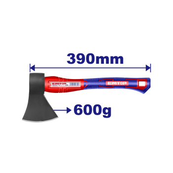 Toporisca 600g, maner din fibra de sticla - EHAMAX0600, EMTOP