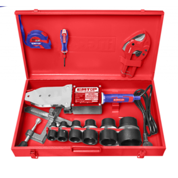Trusa electrica de lipit tevi PP-R, PB, PE, PE-RT cutie metalica, 10 accesorii incluse - EPTW15001, EMTOP