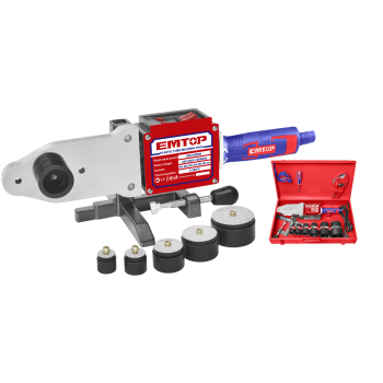 Trusa electrica de lipit tevi PP-R, PB, PE, PE-RT cutie metalica, 10 accesorii incluse - EPTW15001, EMTOP
