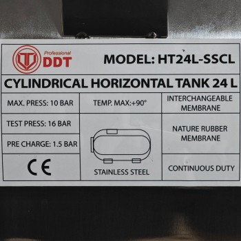 Vas expansiune hidrofor 24 litri Inox DDT, Rezervor tip butelie cu Membrana Inclusa