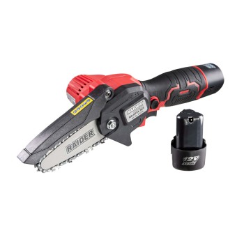 Mini-fierastrau de gradina 12V 4” 2x2Ah cu 3 lanturi in cuti