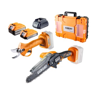 Mini fierastrau 18V si foarfeca gradina 4Ah2Ah BK-GPP25