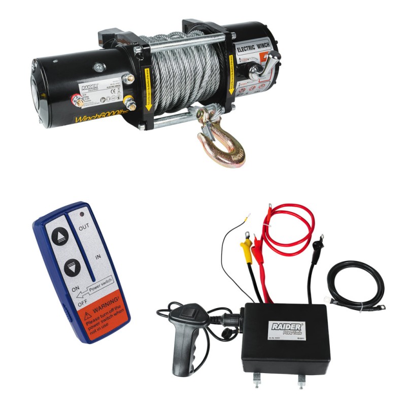 Troliu electric 12V 2722kg 2.76 kW Ø7.2mm 24m RD-EW11