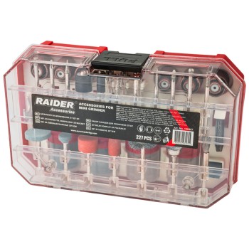 Set 227 accesorii pentru mini polizor drept in cutie