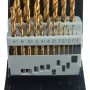 Burghiu ø1.0-10mm HSS + TIN set 19pcs GD