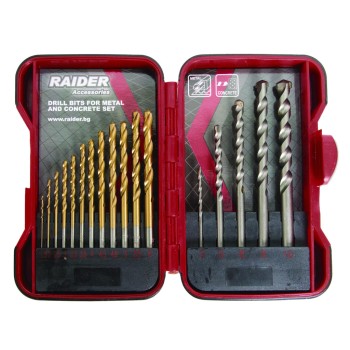 Set burghie pentru metal si zidarie ø1.5-10mm 17pcs