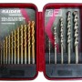 Set burghie pentru metal si zidarie ø1.5-10mm 17pcs