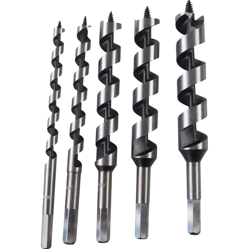 Set burghie pt.lemn 5pcs. Ø10-22, 25mm Set