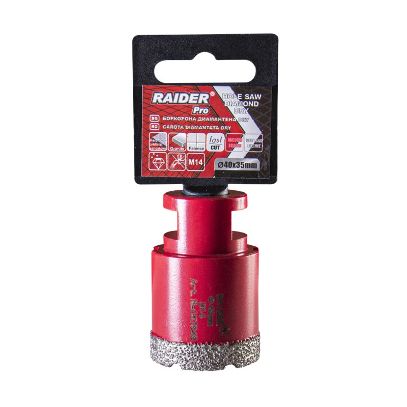 Freza diamantata pentru frezare uscata M14 x 40 mm