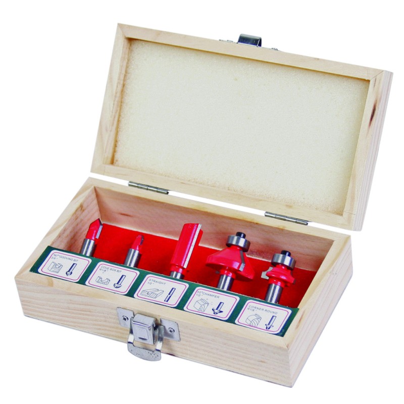 Freze profilate Router bits ø8mm set 5pcs Type B