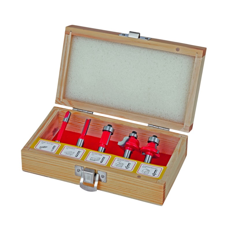Freze profilate Router bits ø8mm set 5pcs Type C