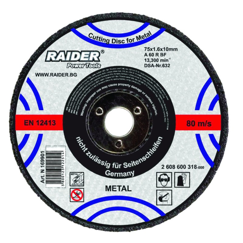 Disc pentru taiat metal 115х1.0х22.2mm