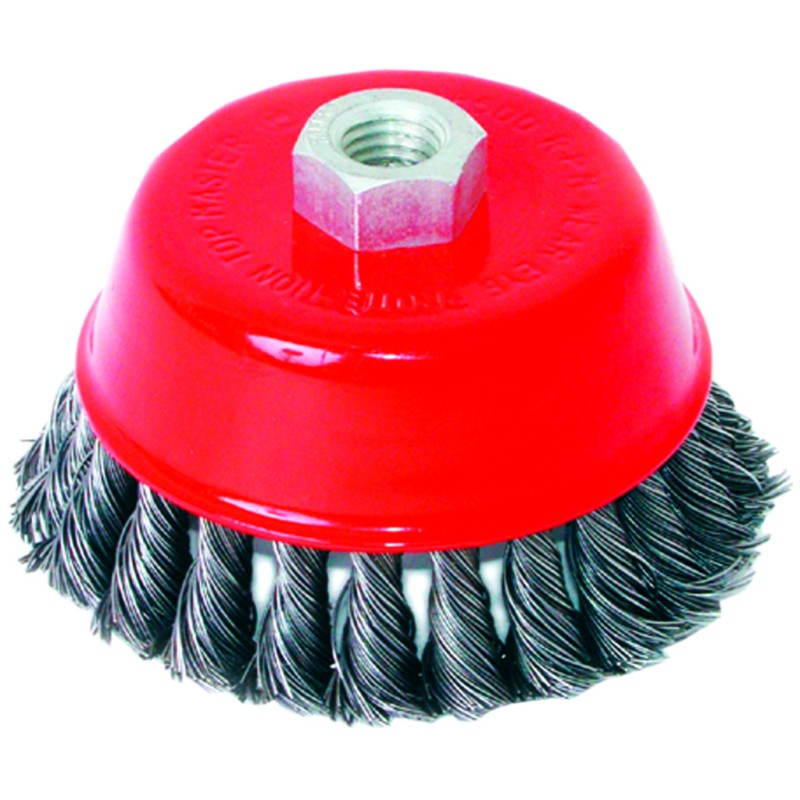 Perie sarma rotativa cu toroane, clopot 75mm