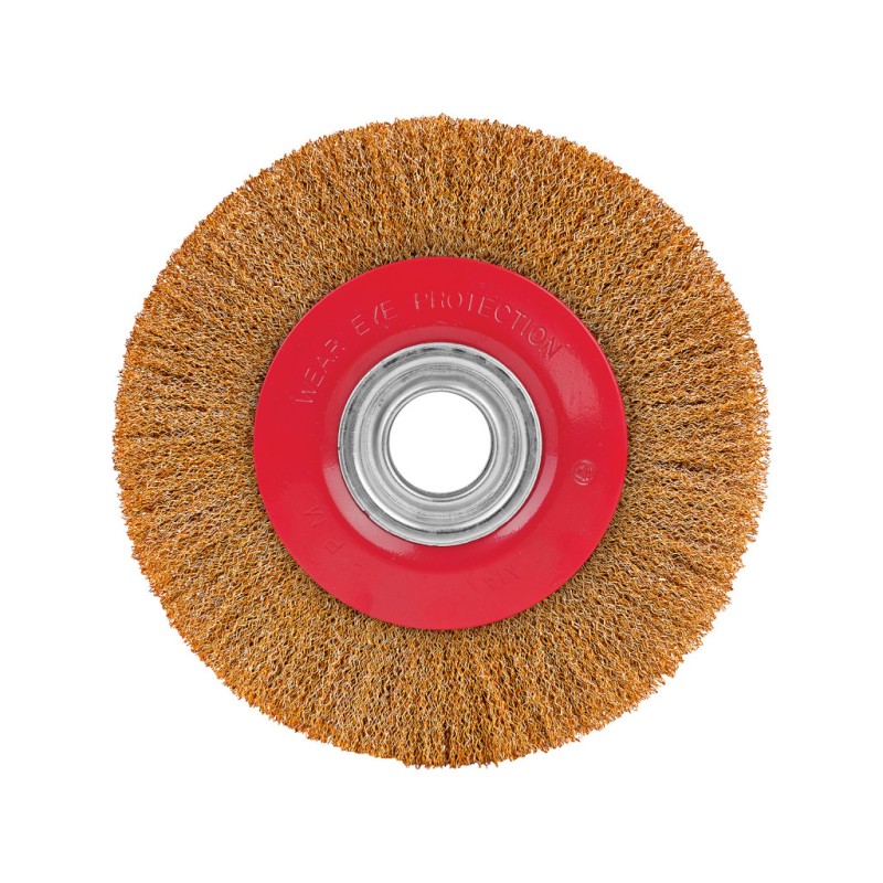 Perie circulara din sarma otel acoperire alama 6/150mm