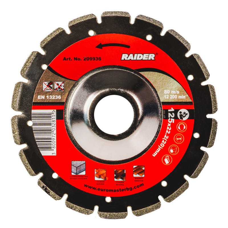 Disc diamantat pentru slefuire fina 125x22.2mm