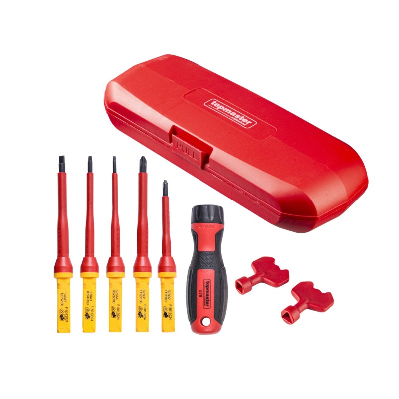 Set 8 surubelnite izolate VDE 1000V cu maner unic TMP