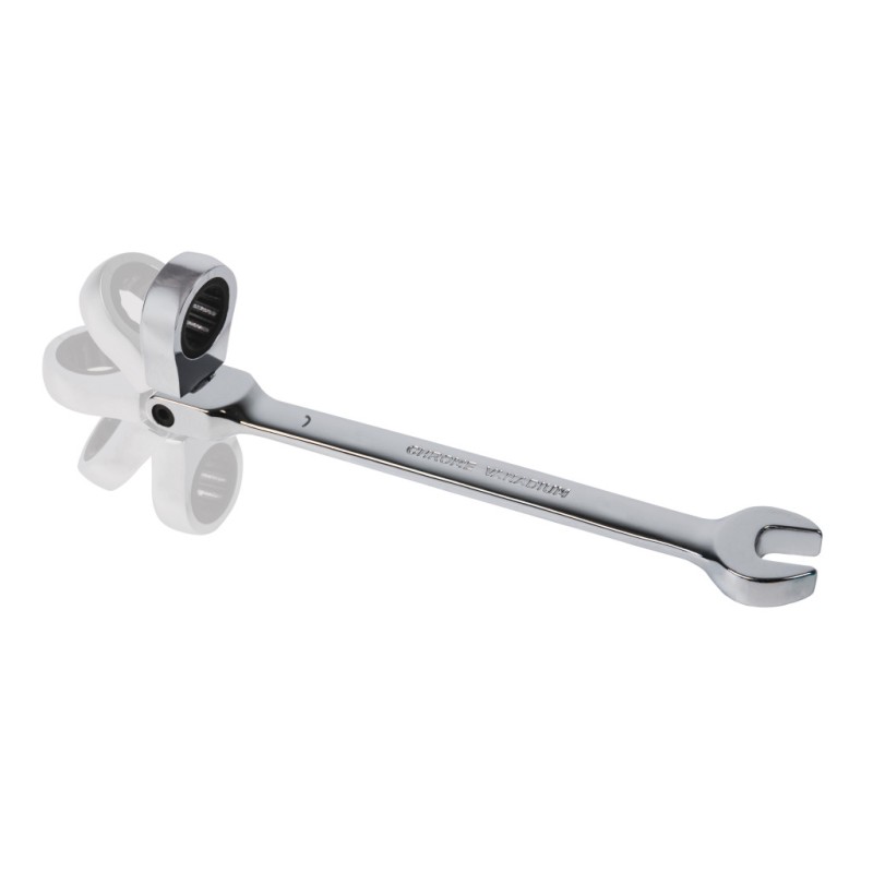 Cheie combinata cu clichet cap flexibil 10mm FLEX CR-V TMP