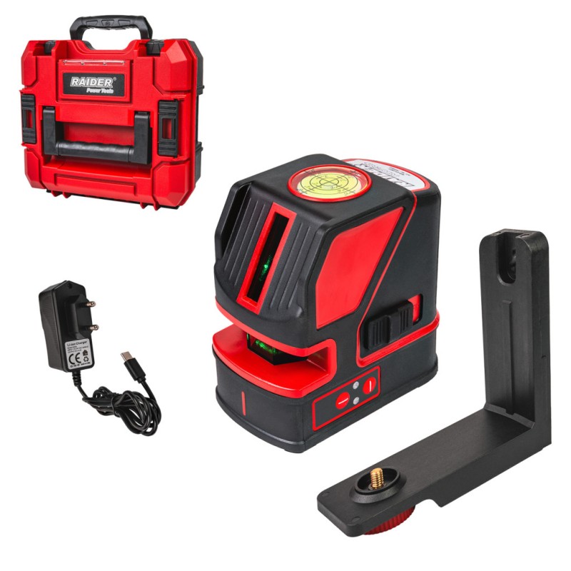 Nivela automata laser verde cruce 30m 180° RD-CLG01