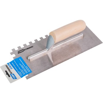 Gletiera cu maner lemn fara dinti 280x120mm cu dinti TS