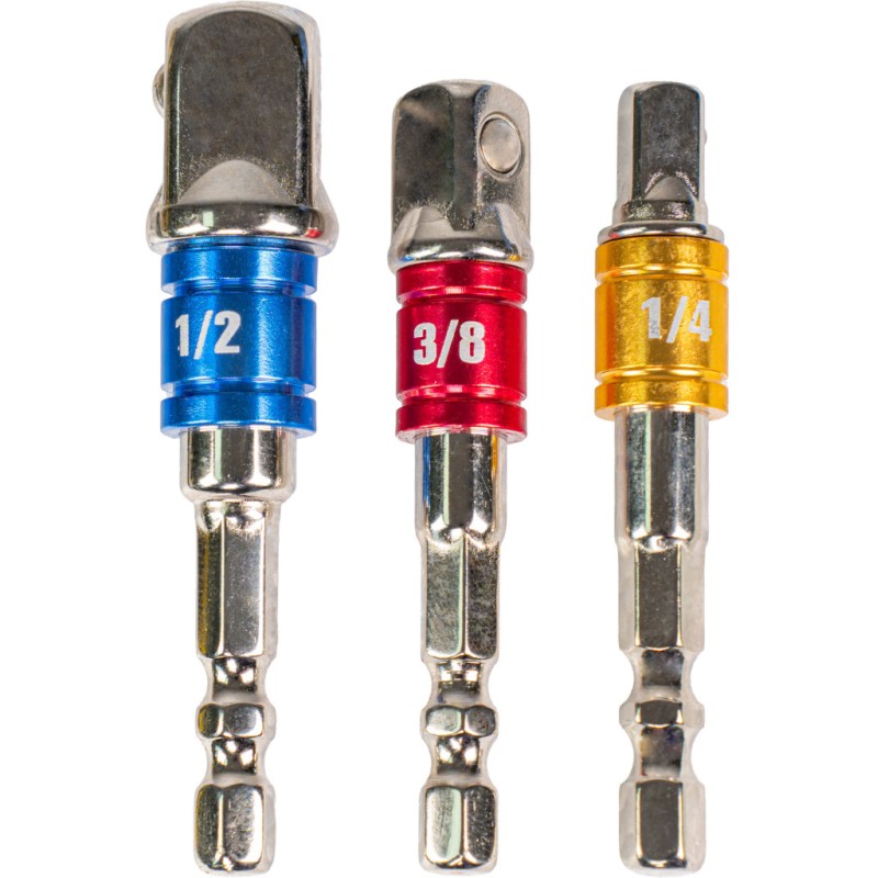 Set adaptoare pentru tubulare cu antrenare 1/4" - 3/8" - 1/2