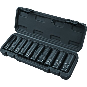 Set 10 chei tubulare lungi de impact 1/2" 10-24mm TMP