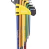 Set 9 chei TORX T10-T50 extra lungi COLOR TMP