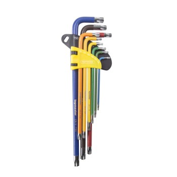 Set 9 chei TORX T10-T50 extra lungi COLOR TMP