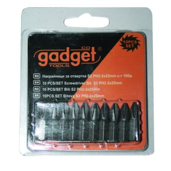 10pcs/Set biti S2 PH-2x25mm GD