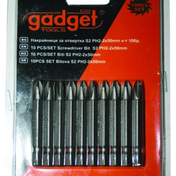 10pcs/Set biti S2 PH-2x50mm GD
