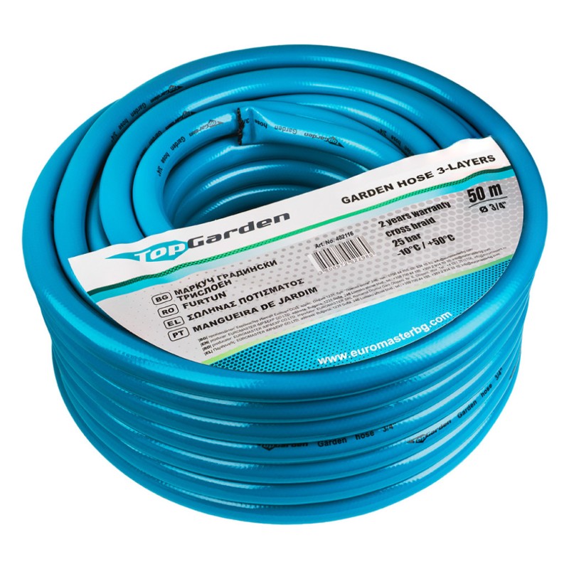 Furtun de gradina 3 straturi 3/4" 50m TG