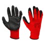Manusi de protectie latex negu poliester rosu TS
