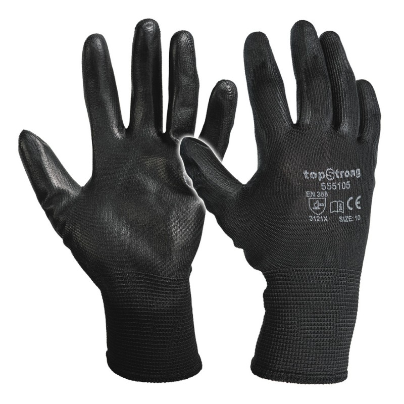 Manusi poliuretan- negru, marime 10