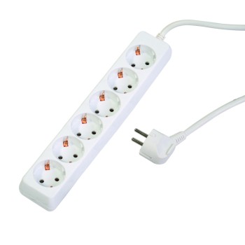 Prelungitor 6 prize 1.5mx1.5mm fara intrerupator