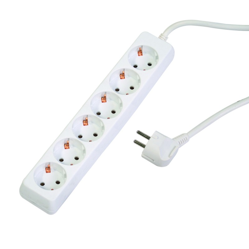 Prelungitor 6 prize 1.5mx1.5mm fara intrerupator