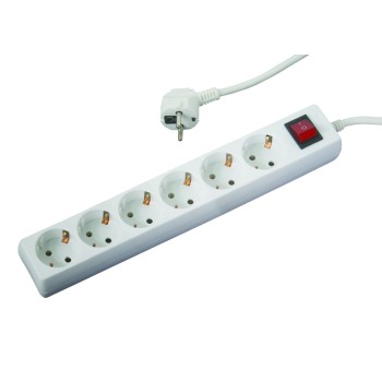 Prelungitor 6 prize 1.5mx1.5mm cu intrerupator