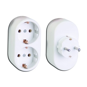 Priza tip splitter dublu Shuko MK