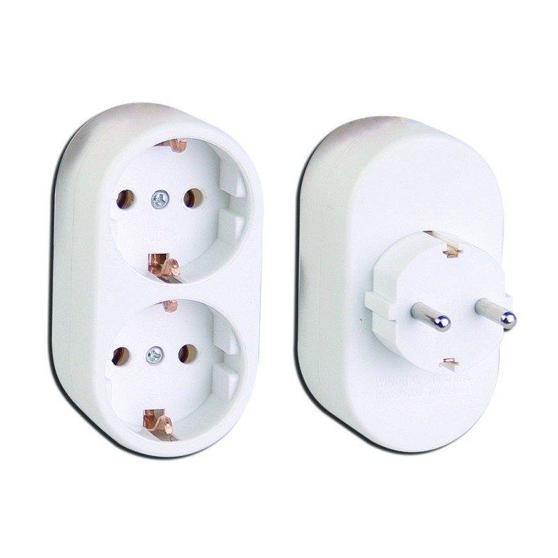 Priza tip splitter dublu Shuko MK