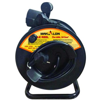 Tambur cu cablu 25m 1.5mm2 cu protectie termica MK