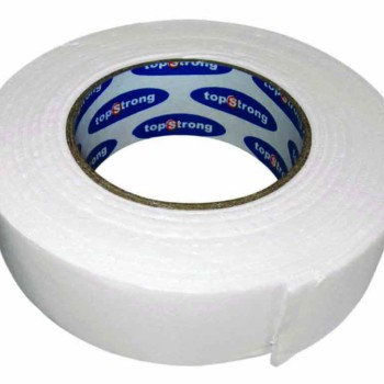 Banda dublu adeziva 30mmx4m alb TS