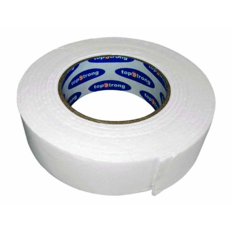 Banda dublu adeziva 48mmx4m alb TS