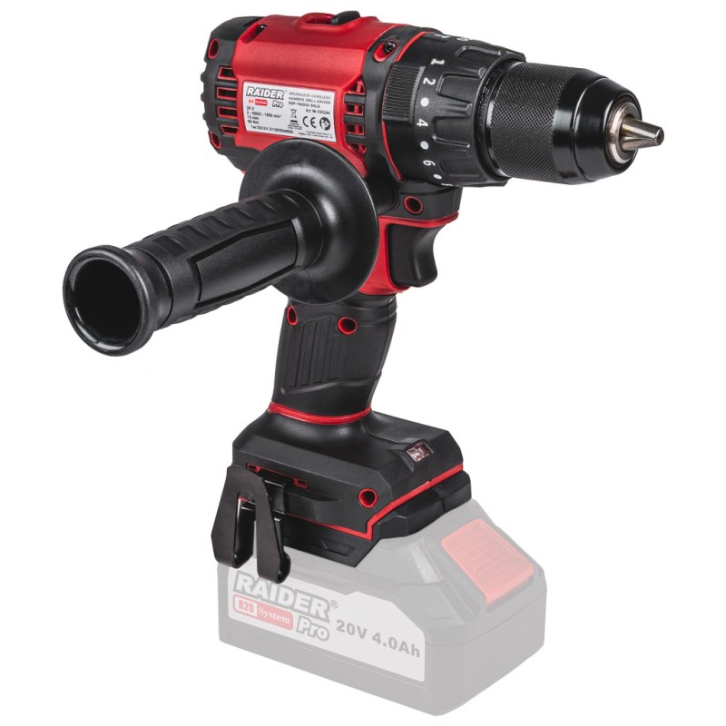 R20 Bormasina cu percutie brushless 13mm60Nm Solo RDP-YBID20