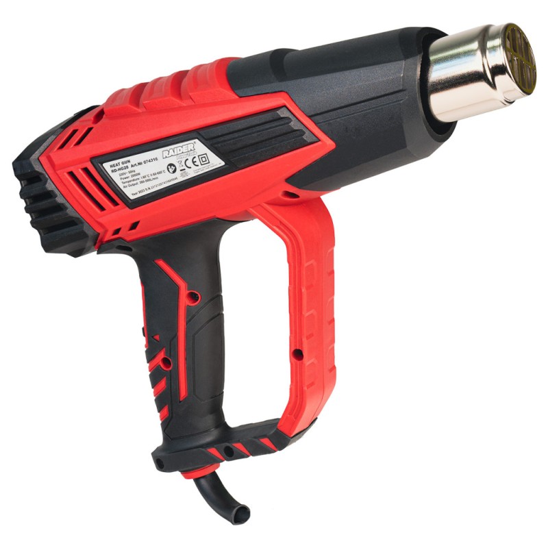 Pistol aer cald 2000W 2trepte LCD 5 accesorii valiza RD-HG28