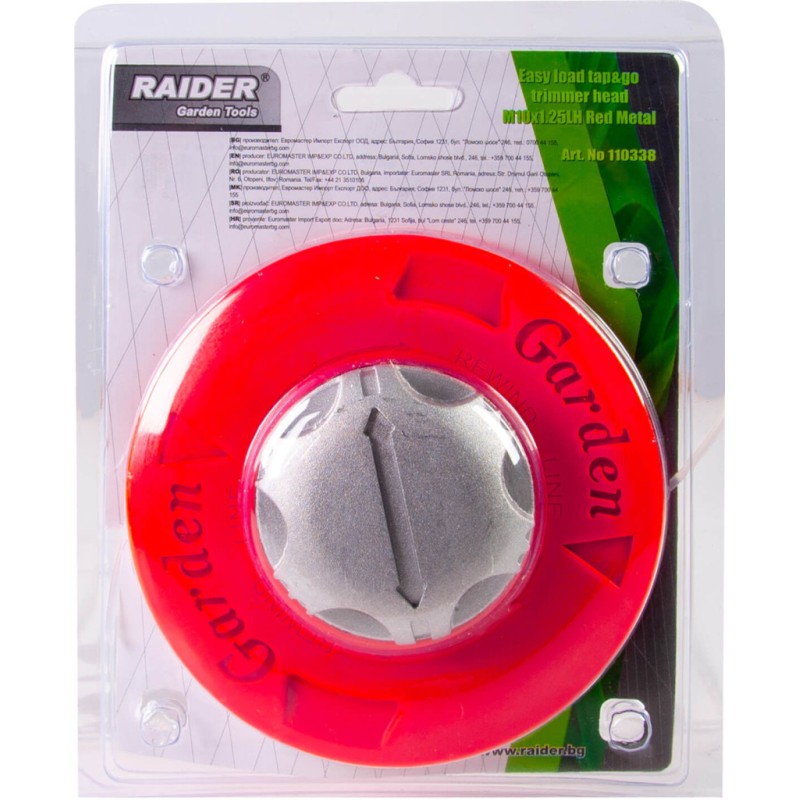 Cap de motocoasa cu incarcare usoara head M10x1.25LH rosu me