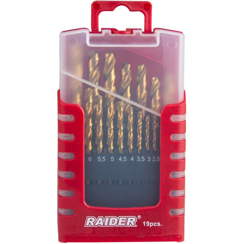 Set 19 burghie HSS+TIN ø  1.0 – 10.0 mm