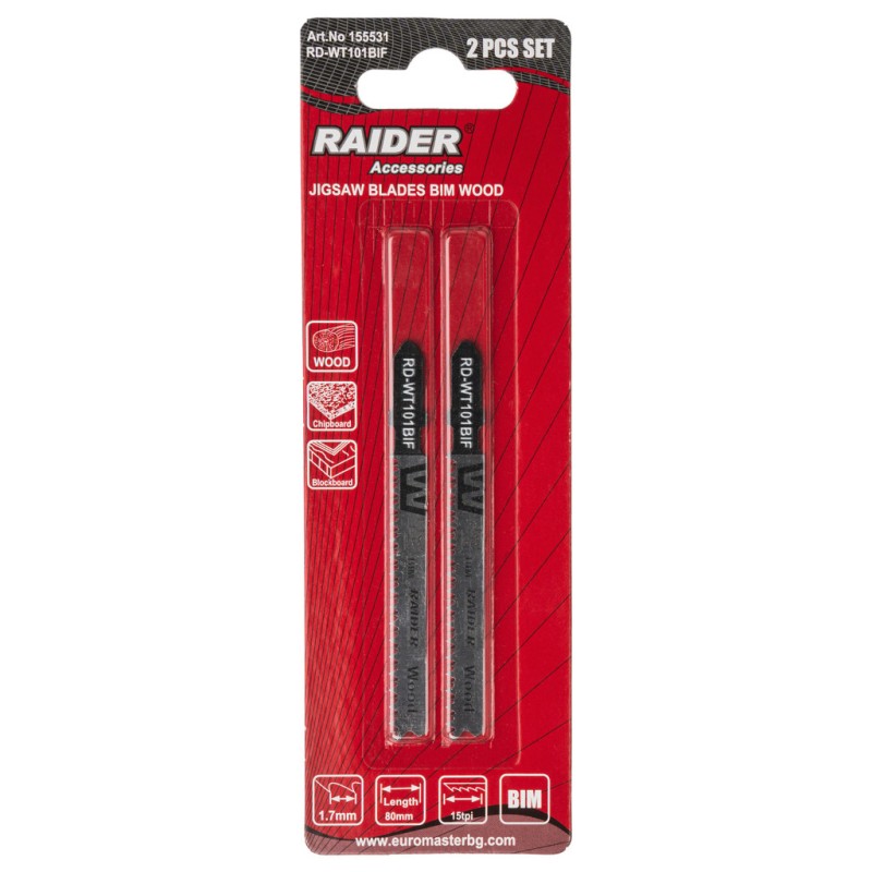 Set 2 lame fierastrau pend. BIM lemn 80mm 15TPI RD-WT101BIF