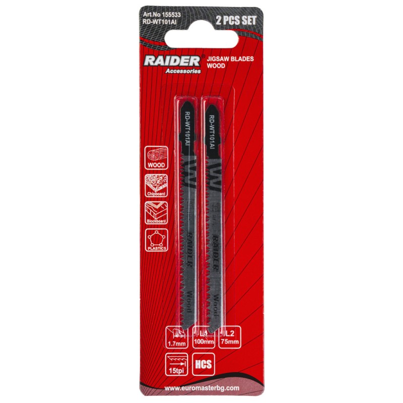 Set 2 lame fierastrau pend. lemn 100mm 15TPI RD-WT101AI