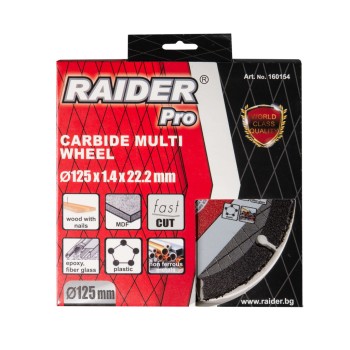 Disc debitare multmaterial cu carbura 125x22.2 mm